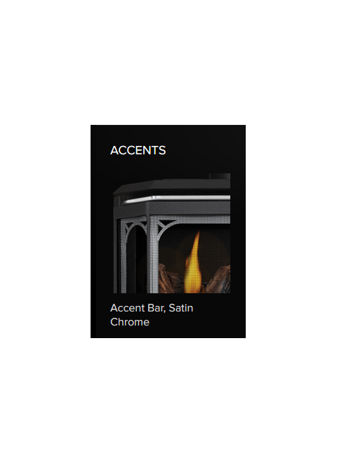Napoleon Halliburton Direct Vent Gas Stove accents