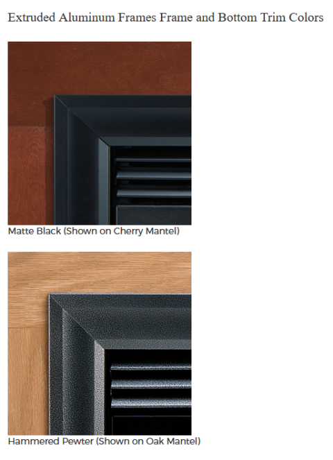 White Mountain Hearth Tahoe Deluxe 42 Direct-Vent Fireplace - DVD42FP30 trim