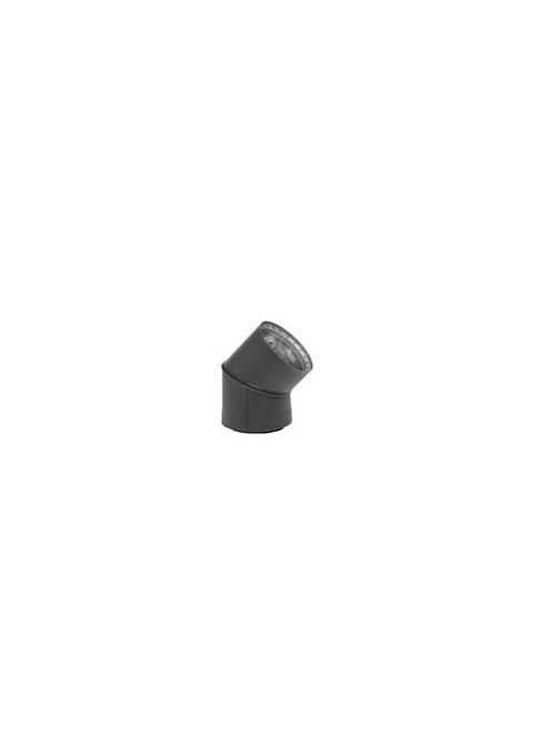 Metal-Fab Black Pipe 6" x 45 Elbow Dbl. Wall - 6DWB45