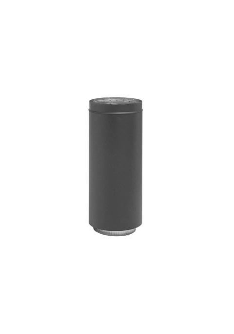 Metal-Fab Black Pipe 6" x 18" Adj. Dbl. Wall - 6DWB18A