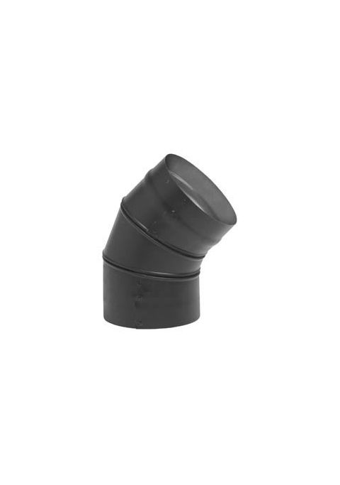 Metal-Fab Black Pipe 8" x 45" Elbow Single Wall - 8SW45