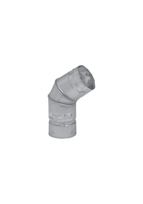 Metal-Fab Pellet 45 Degree Elbow - Black - 4P45B