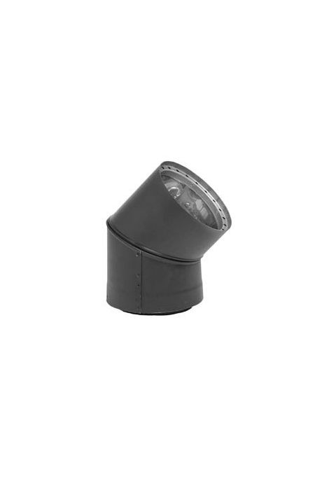 Metal-Fab Black Pipe 8" x 45 Elbow Dbl. Wall - 8DWB45