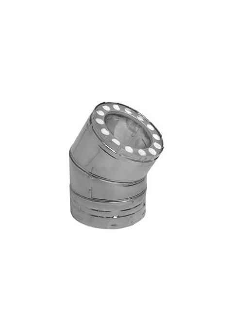 Metal-Fab Temp Guard Chimney Pipe15 Dgr Ang Stainless Steel - 6TGSA15