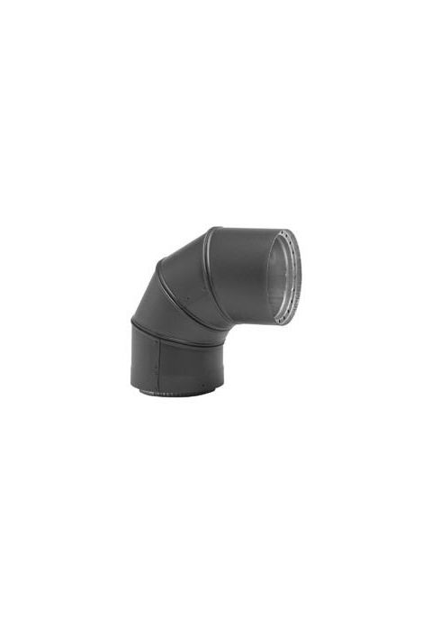Metal-Fab Black Pipe 8" x 90 Elbow Dbl. Wall - 8DWB90