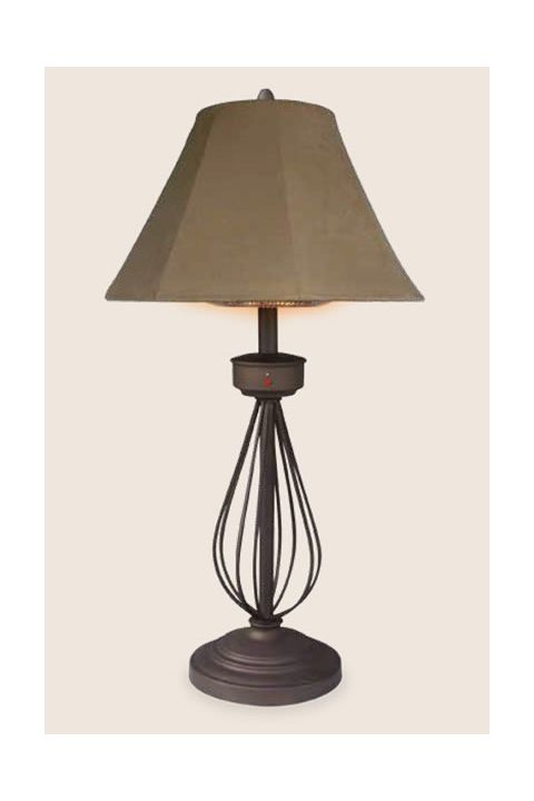 Uniflame Table Lamp Electric Heater  Salem Forge - EWTS9151M