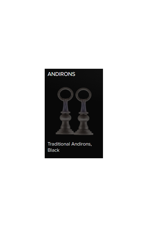 Napoleon Halliburton Direct Vent Gas Stove andirons