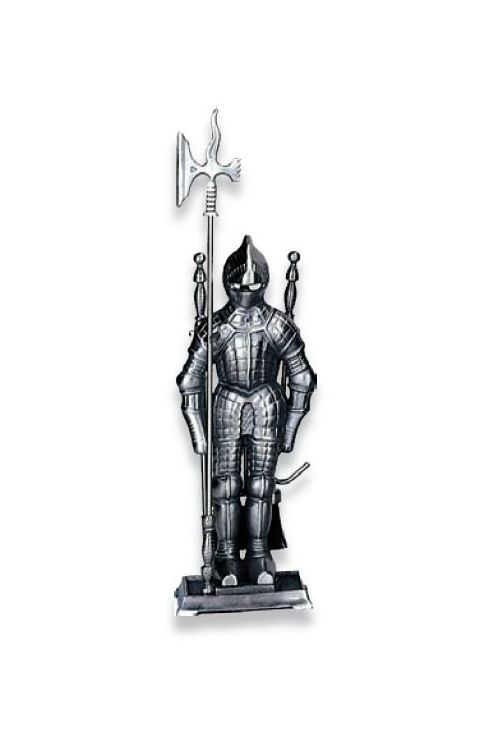 Uniflame 4 Piece Mini Triple Plated Pewter Soldier Fireset - F-7520