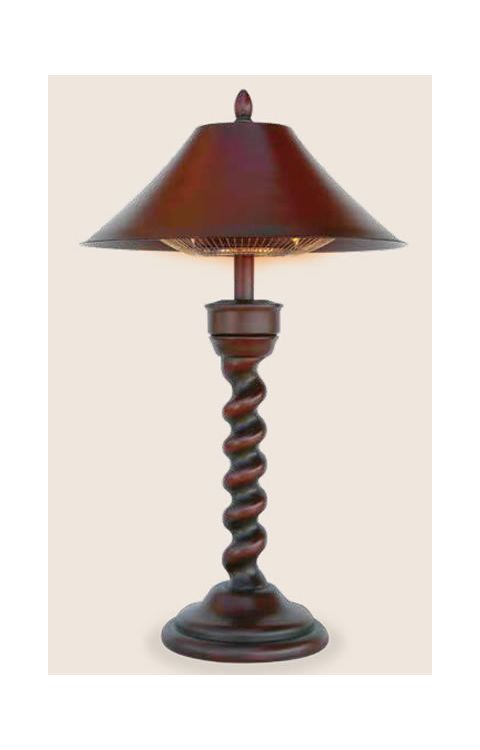 Uniflame Table Lamp Electric Heater  New Orleans - EWTR800SP