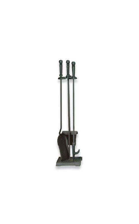 Uniflame 4 Piece Black Fireset (F-1233) - T40140BK