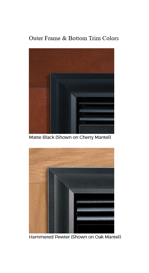 White Mountain Hearth Keystone Premium 42 B-Vent Fireplace - frame and trim