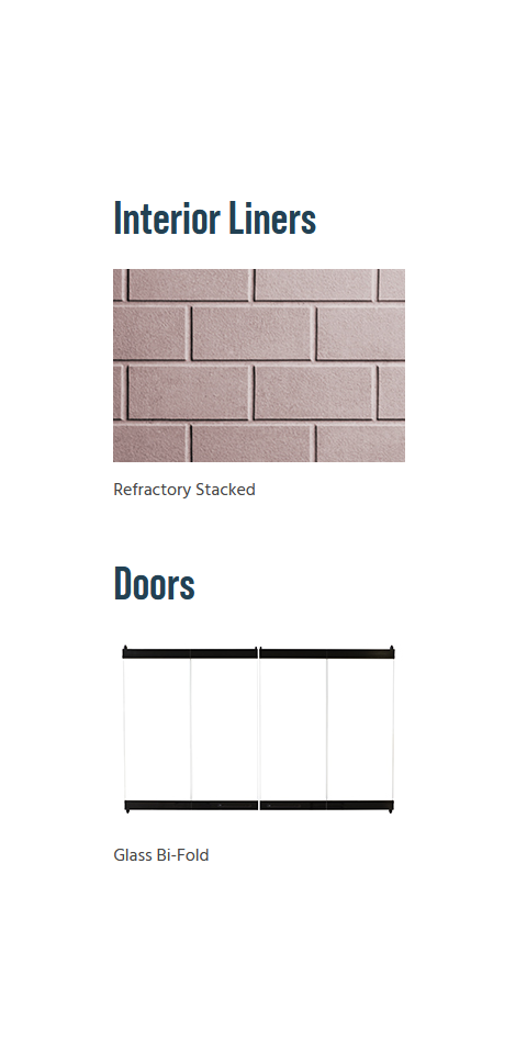 Superior 42-Inch Wood-Burning Fireplace WRT WCT 2042 Liners and doors