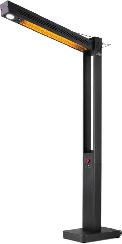 Phantom Electric Outdoor Freestanding Heater in horizontal position