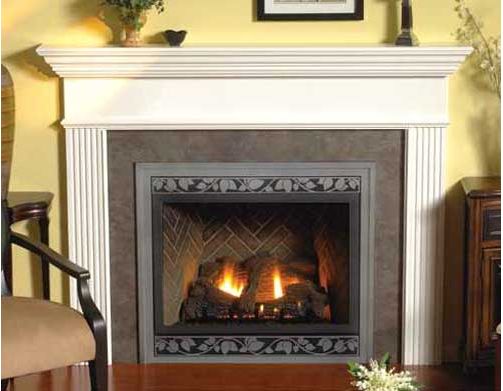 Deluxe 42 Direct-Vent LP Millivolt Fireplace with Blower