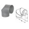 M&G DuraVent 6'' DuraBlack 90 Degree Elbow - Stainless Steel - 1690SS // 6DBK-E90SS