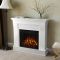 Real Flame Chateau Electric Fireplace in White - 5910E-W