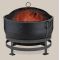 Uniflame Oil Rubbed Bronze Wood Burning Outdoor Firebowl With Kettle Design - WAD1579SP