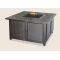 Uniflame LP Gas Outdoor Firebowl With Slate Tile Mantel and Copper Accents - GAD1393SP