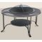 Uniflame Black Wood Outdoor Firebowl With Mesh Hearth - WAD1411SP