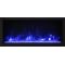 Amantii 50" Deep Extra Tall Indoor or Outdoor Electric Built-In only with black steel surround - BI-50-DEEP-XT