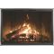 Thermo-Rite Z-Decor Stock Zero Clearance Door Heat-N-Glo - HG96 (shown in a Black Frame with Stainless Steel Frame Insert)