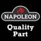 Part for Napoleon - LEFT HAND SIDE FLASHING COVER - BLACK (enamel) - W200-0210K