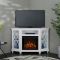 Real Flame Lynette Electric Fireplace in White - 1750E-W