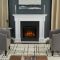 Real Flame Thayer Electric Fireplace White - 5010E-W