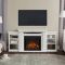 Real Flame Calie Entertainment Center Electric Fireplace in White - 7720E-W