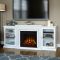 Real Flame Frederick Entertainment Center Electric Fireplace in White - 7740E-W