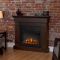 Real Flame Crawford Slim Line Electric Fireplace in Chestnut Oak - 8020E-CO