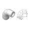 M&G DuraVent 3'' FasNSeal W2 88 Degree Double Wall Elbow - W2-8803 // W2-8803