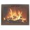 Thermo-Rite Contour - Shown in Textured Chestnut - Custom Glass Fireplace Door - Artisan Series - CONTOUR