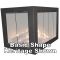 Thermo-Rite Regal Corner Unit Custom Glass Fireplace Door - REGAL-CORNER