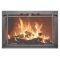 Thermo-Rite Windsor Custom Glass Fireplace Door - Shown in Textured Natural Iron - WINDSOR