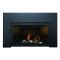 Sierra Flame 30 Natural Gas Deluxe Direct Vent Insert with Black Porcelain Panels - Black Reflective Glass and 9 Pce Rock Set - ABBOT-30PG-DELUXE-NG