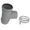 M&G DuraVent 4" PolyPro Tee with Cap with Locking Band - 4PPS-TL