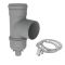 M&G DuraVent 4" PolyPro Tee Cap Drain with Locking Band - 4PPS-TCDL