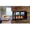 Kingsman Multi-Sided Clean View Peninsula Direct Vent Fireplace - Tempered - MCVP42