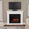 Real Flame Kennedy Grand Corner Electric Fireplace in White - 8050E-W