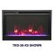 Amantii 33 Traditional Extra Slim Smart Electric Fireplace - TRD-XS-33