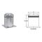 Metal-Fab Air-Cooled Temp/Guard 8 Diameter Attic Insulation Shield - 8ATGIS