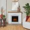 Real Flame Anika 49 Electric Fireplace in White Stucco - 13051E-WSTC