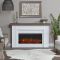 Real Flame Cravenhall 64 Landscape Electric Fireplace in White - 5510E-W