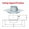 Selkirk 3 Ultimate Pellet Pipe Firestop Ceiling Support - 823047 - 3UPP-FCS