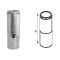 DuraVent 6" DuraTech Adjustable Pipe 14"-21" - 6DT-21TASS