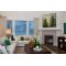 Living room with fireplace