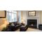 Fireplace in den