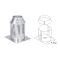 Selkirk MetalBest 7" Ultra-Temp Retrofit Attic Insulation Shield - Two Piece - 207491 - 7T-RAIS