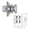 Selkirk 5x8 Direct-Temp Round Horizontal Cap - 2003950 - 5DT-HCR